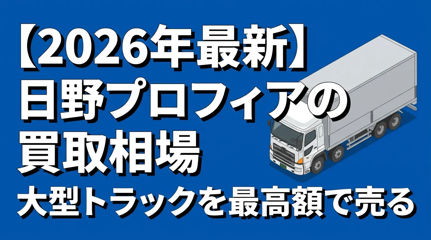 2026年最新日野プロフィアの買取相場のコラムアイキャッチ画像
